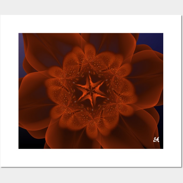 Red Flower Wall Art by Edward L. Anderson 